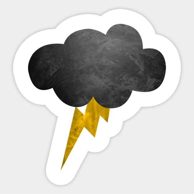 Black Cloud Sticker by Carlos Pixley Designs